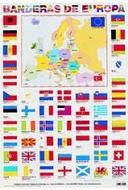 Pedagogiskt Material - Planscher - Spanska - Banderas de Europa