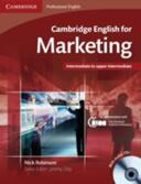 Böcker - Engelska - Grammatik & vokabulär - Cambridge English for Marketing + Audio CD